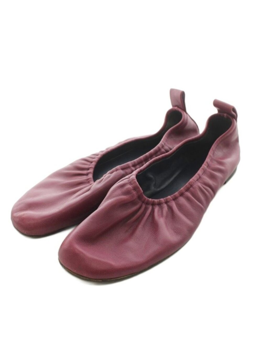Celine Ballet Shoes Leather Purple